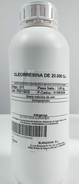 OLEORRESINA DE PIMENTON 20 000 UN 1 KG 